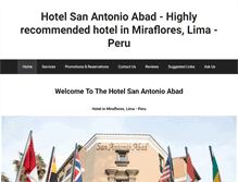 Tablet Screenshot of hotelsanantonioabad.com